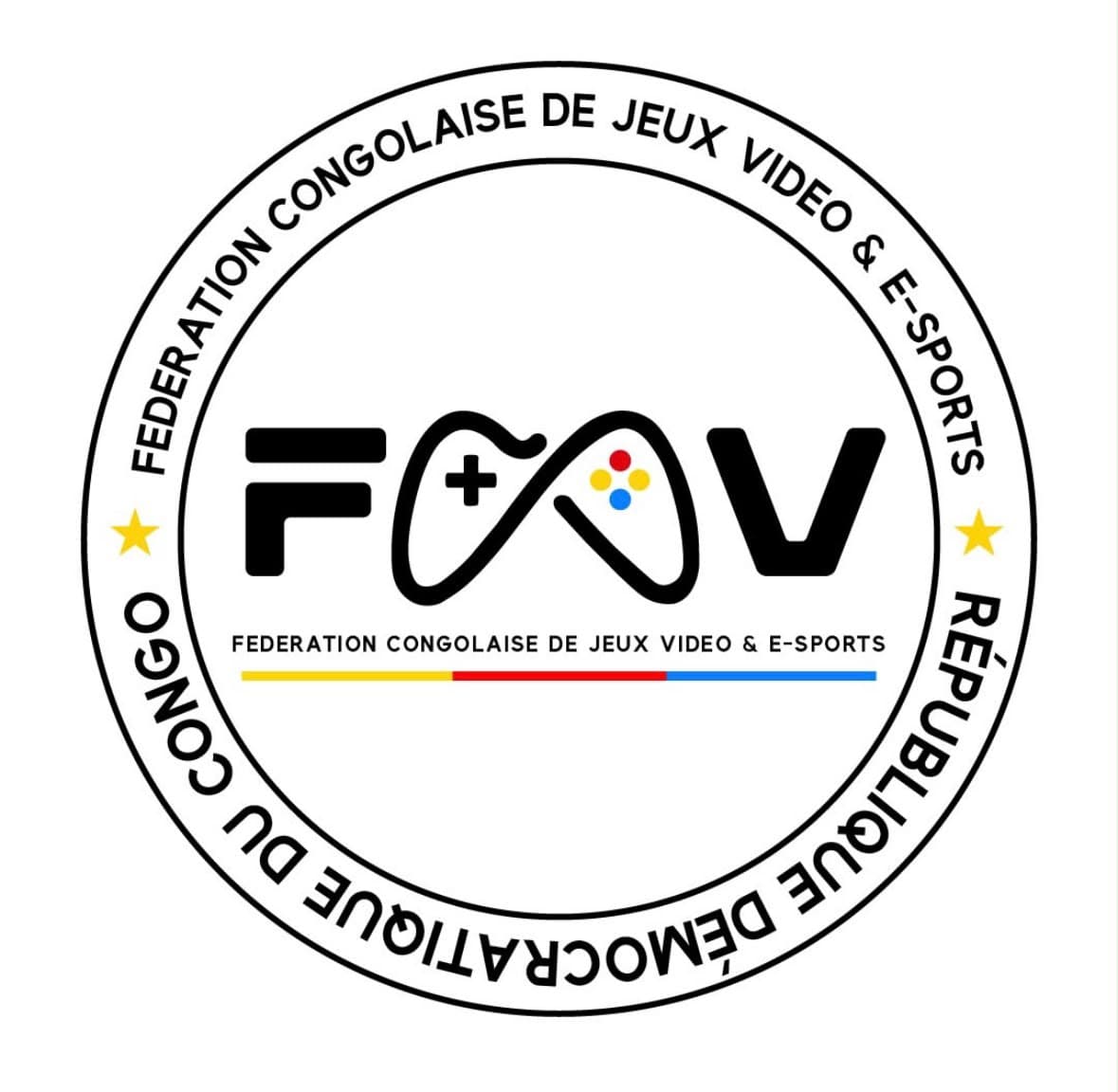 Emblème officiel de la Fédération Congolaise de Jeux Vidéo & E-Sports